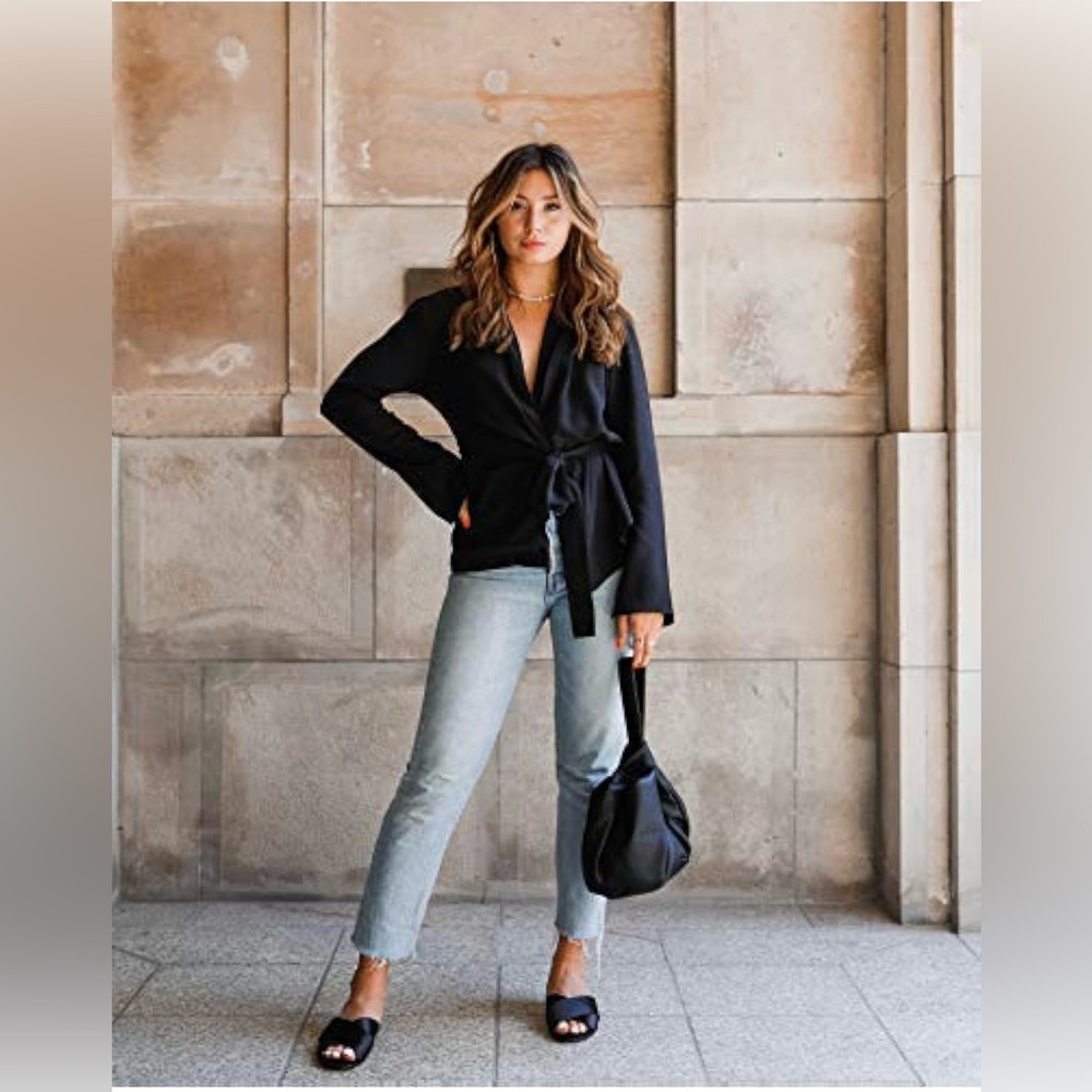 The Drop Black Leather Bag NWT
